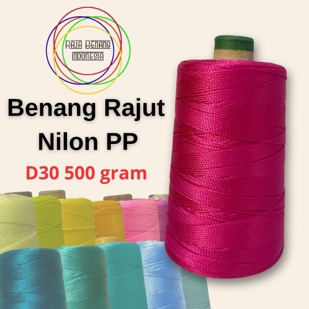 benang rajut nilon /Prolene / Nilon PP / D30 / @500 Gram/± 700 mtr