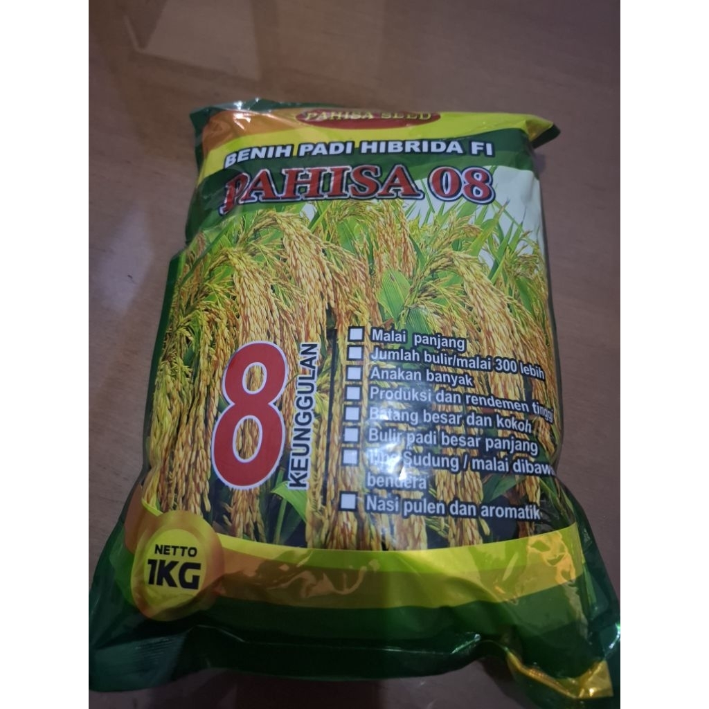 Padi Hibrida Pahisa 08 kemasan 1 Kg