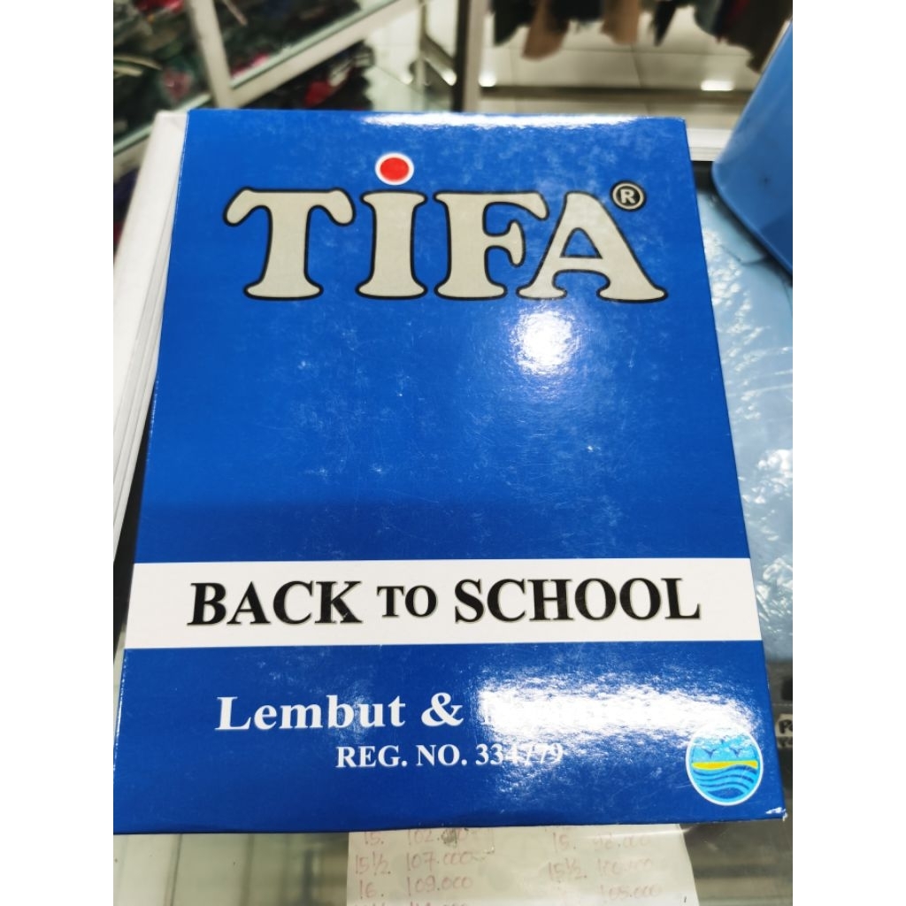 Kaos kaki sekolah Tifa label biru