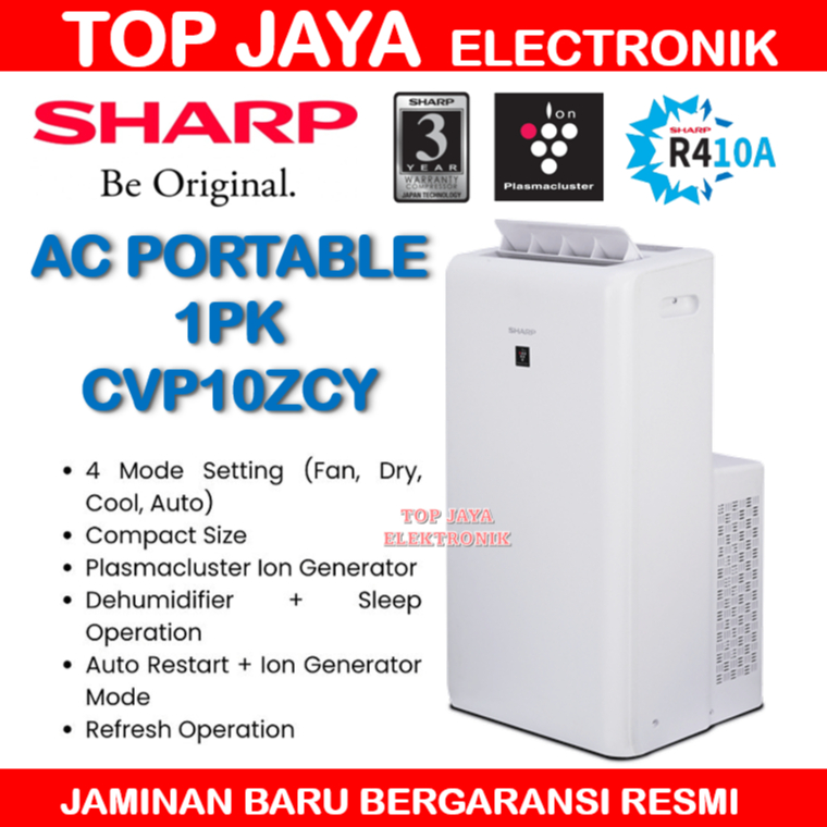 AC PORTABLE SHARP 1 PK CVP10ZCY/PORTABLE AC 1PK NEW SERIES