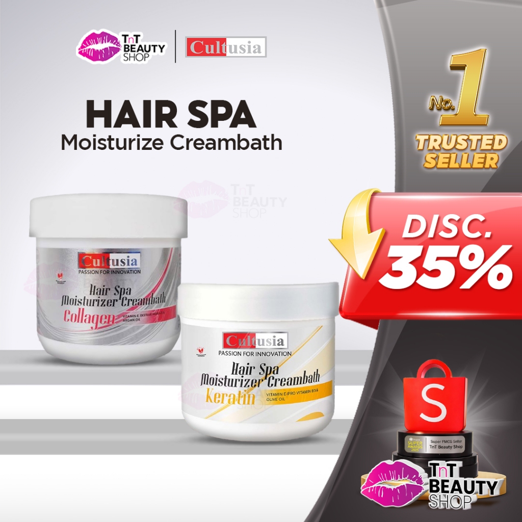 Cultusia Hair Spa Moisturize Creambath 500ml Keratin Collagen | TnT Beauty Shop