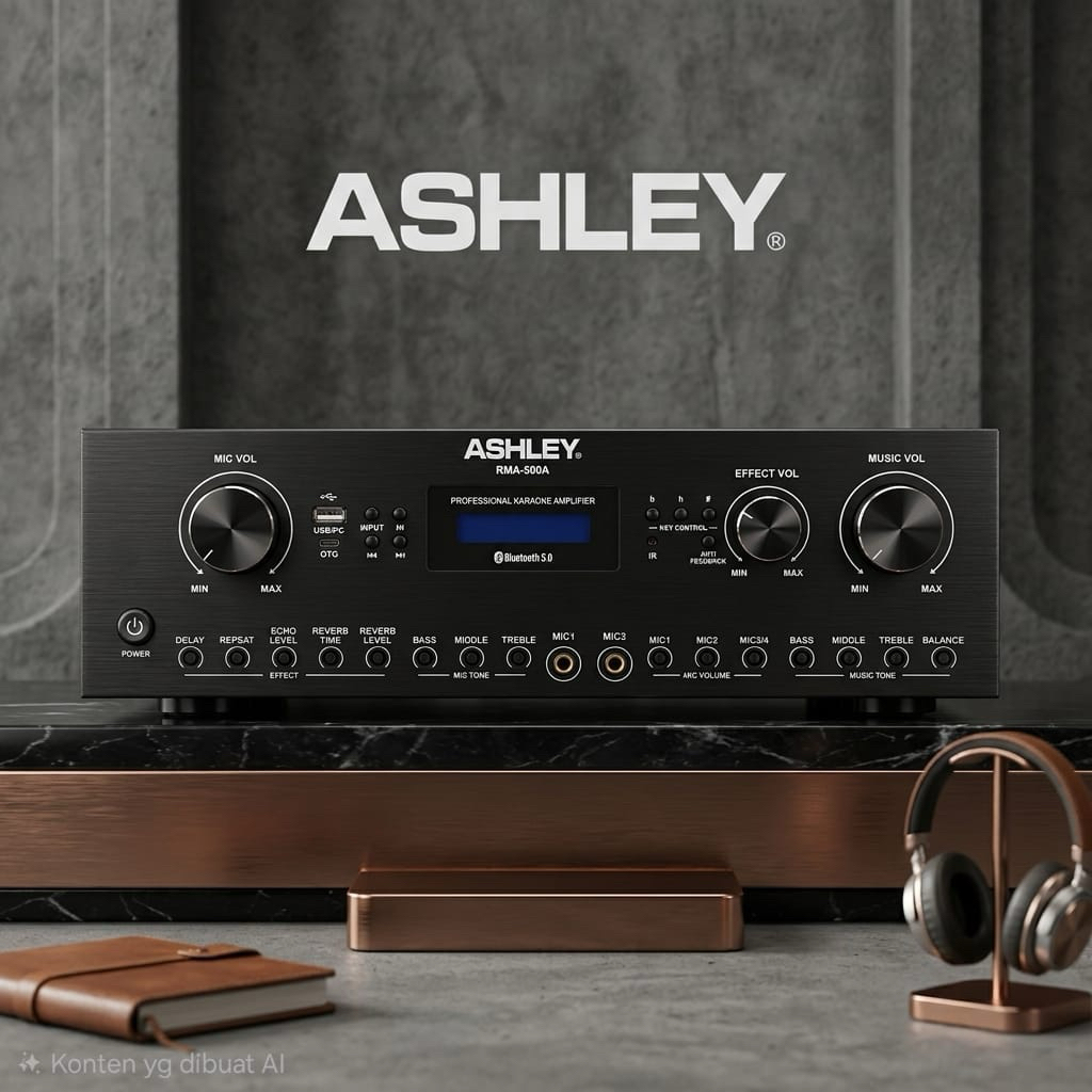 Power Amplifier Karaoke Profesional ASHLEY RMA 500 Amplifier RMA 500