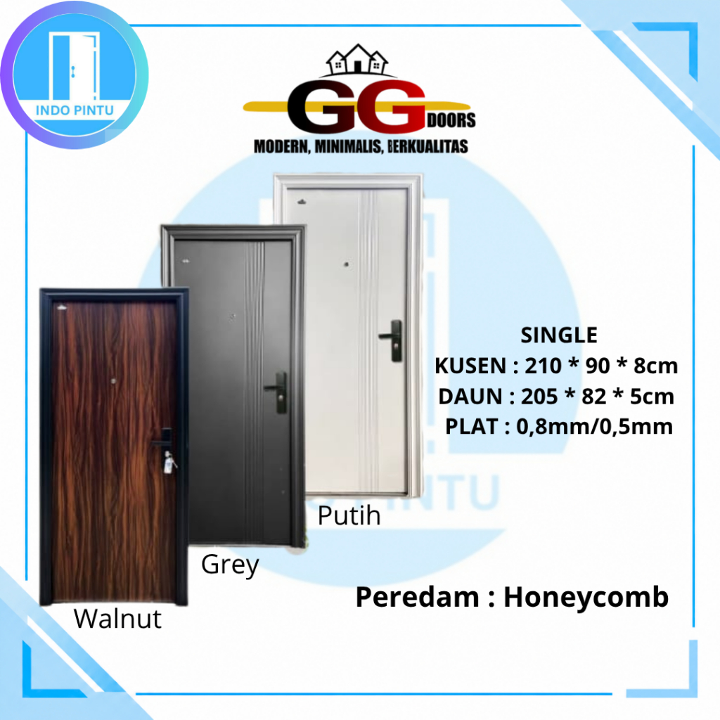 Pintu Baja merek GG DOORS Type Luxlite SIngle 11