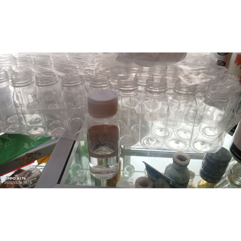Botol kosong air zam-zam 100ml bening transparan