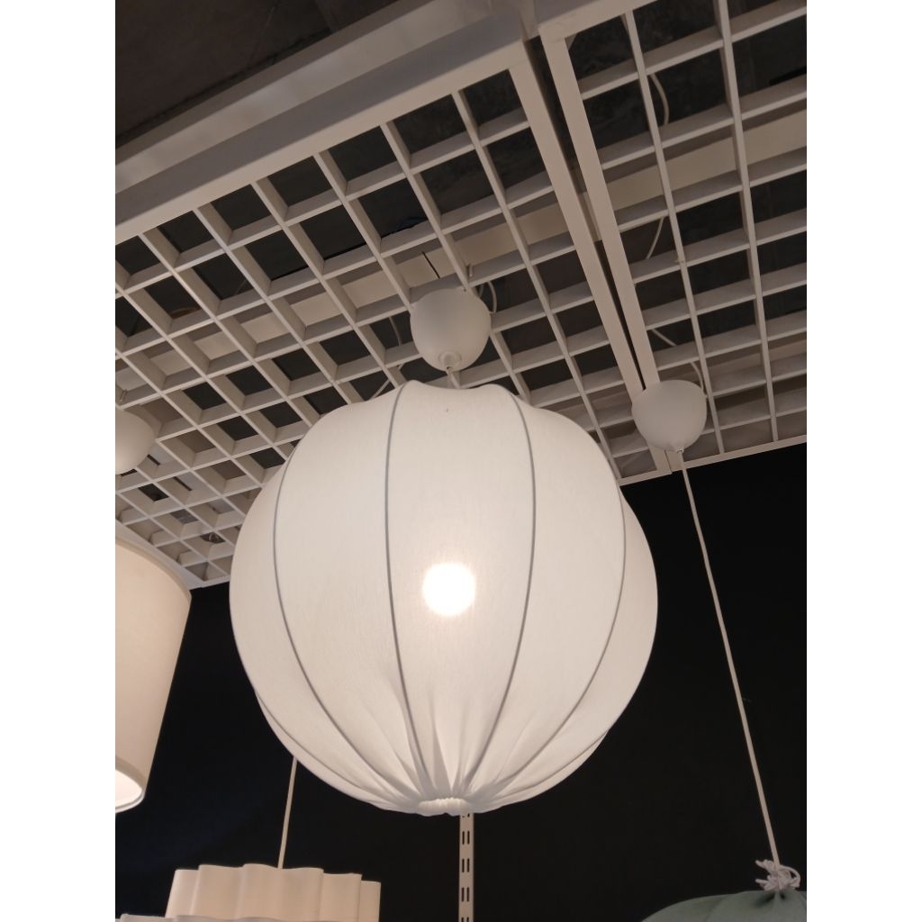 Kap lampu gantung lampion bahan kain poliester anti kusut bulat/lonjong lampion jepang