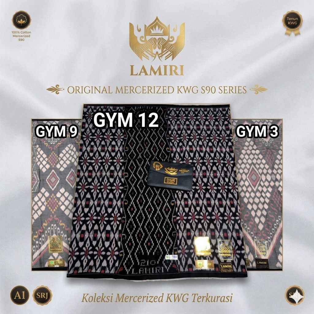 Sarung Lamiri Mesres KWG S90 motif Goyor Jahit Tengah Motif Terbaru
