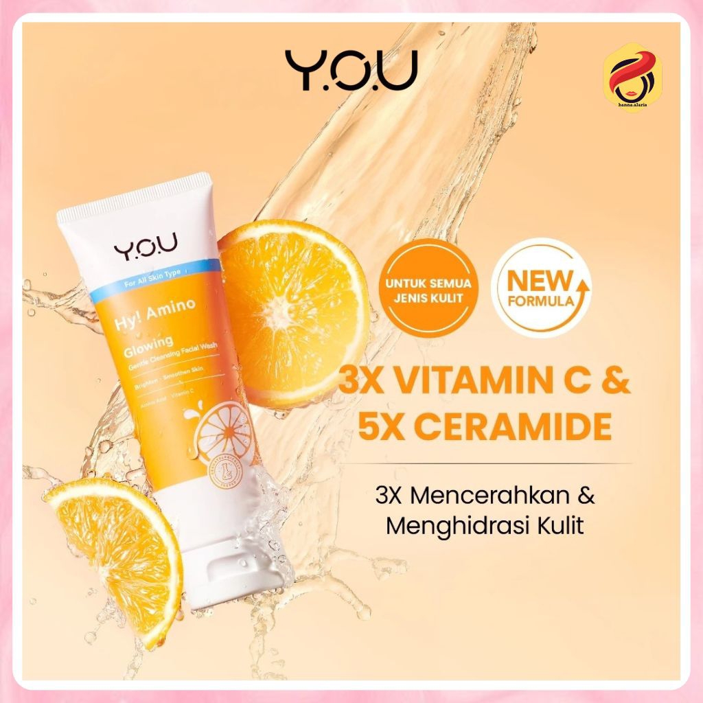 YOU Hy Amino Brightening Facial Wash - Mencerahkan - Kulit Kusam - Kulit Normal - Mengencangkan - Ku