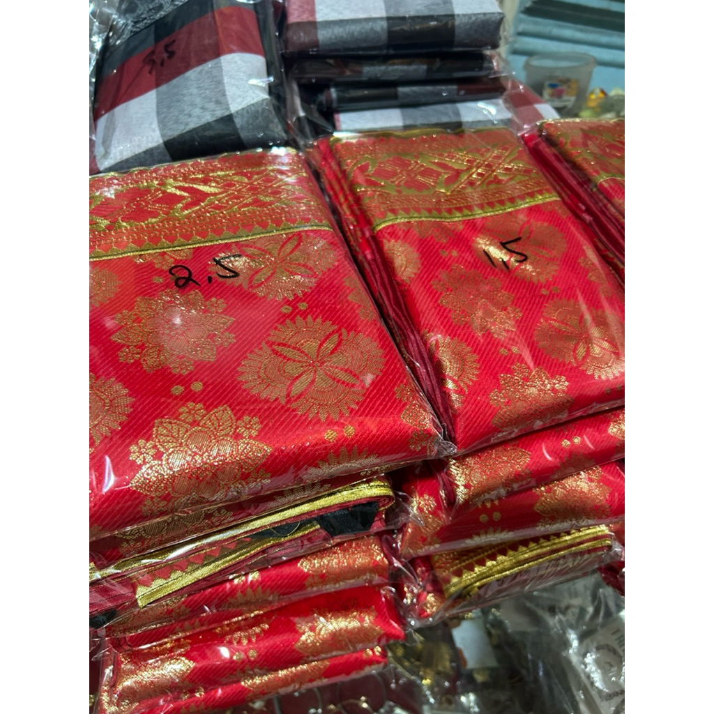 wastra merah halus, wastra merah pande, wastra merah singapore halus
