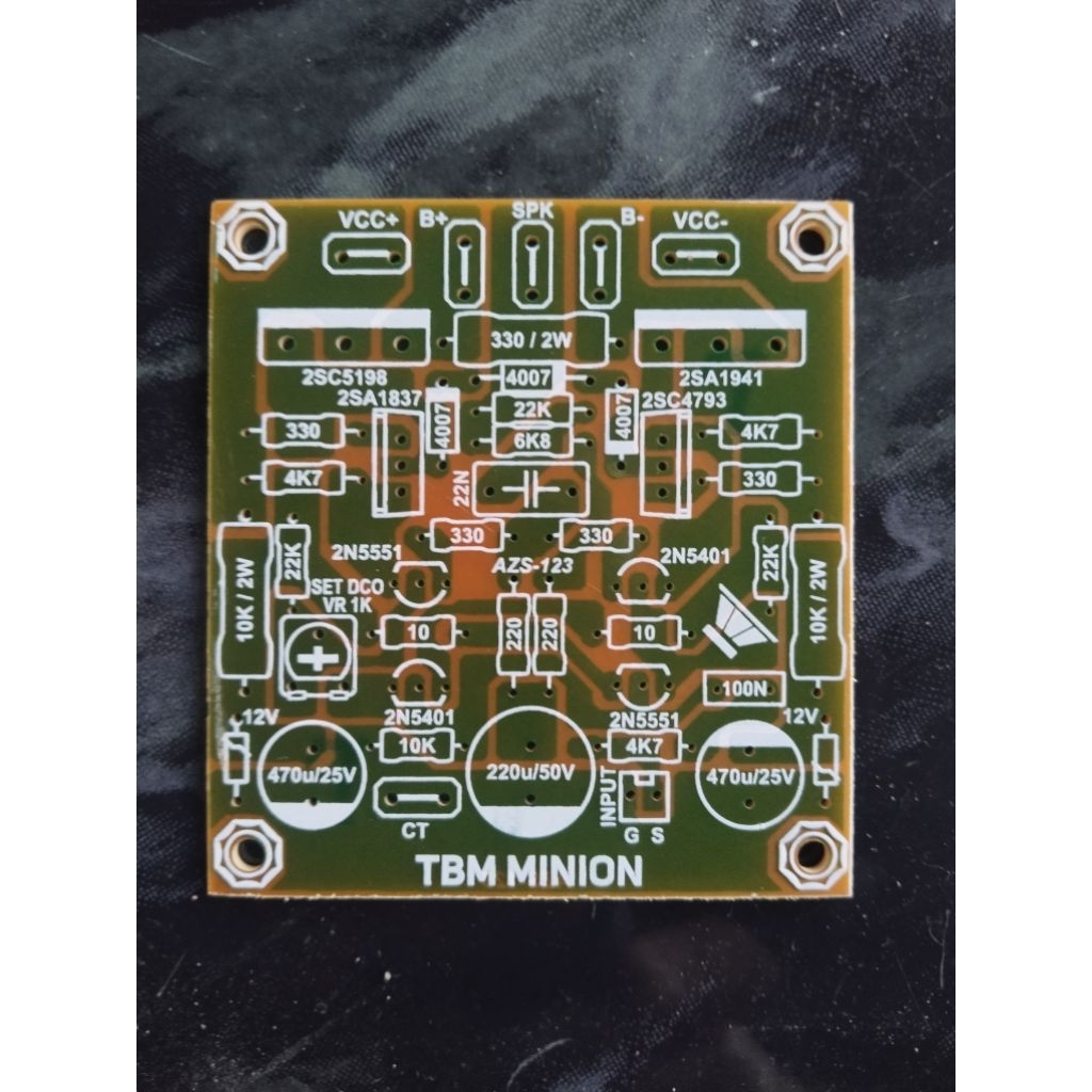 PCB TBM MINION Power Amplifier AZS-123