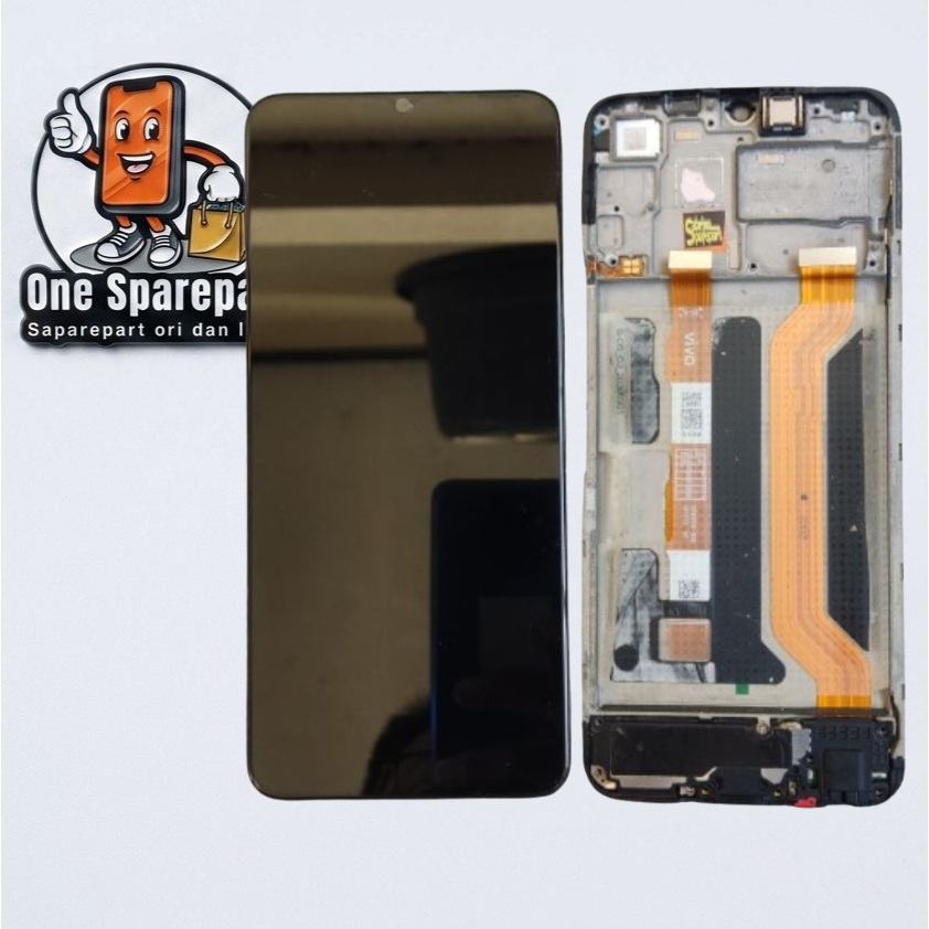 Lcd Freme  Vivo Y20  fullset Original bawaan Hp