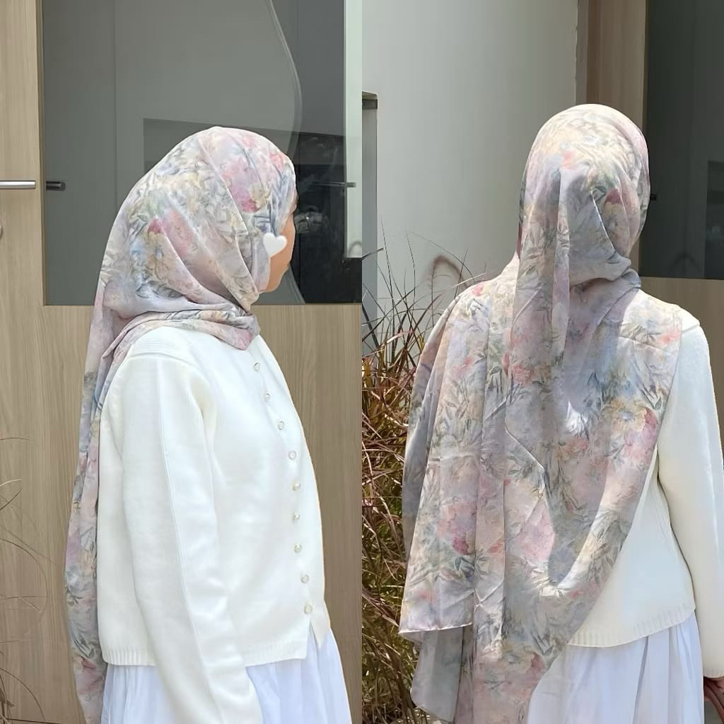 Pashmina Motif Malay Ceruty/ Pashmina Printed Premium/Printed Pashmina