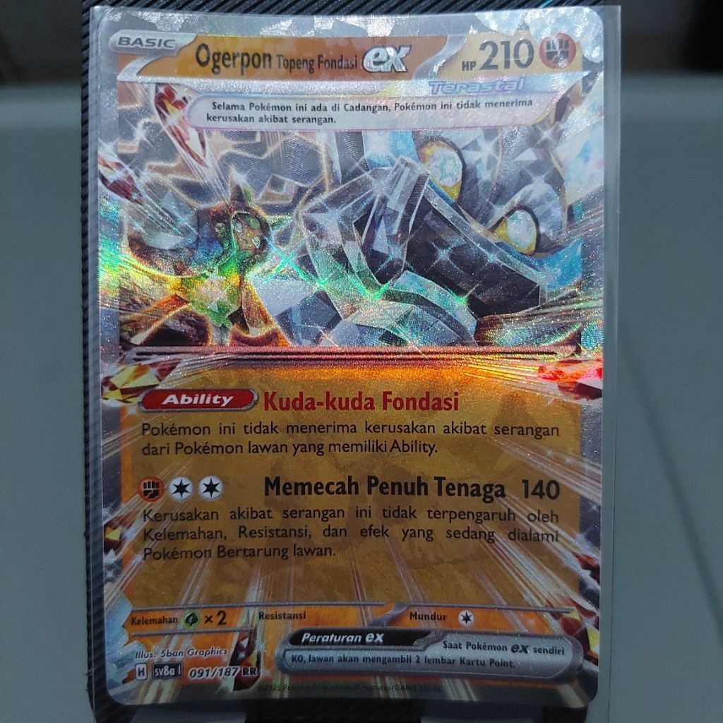 Kartu Pokemon - Ogerpon topen fondasi EX
