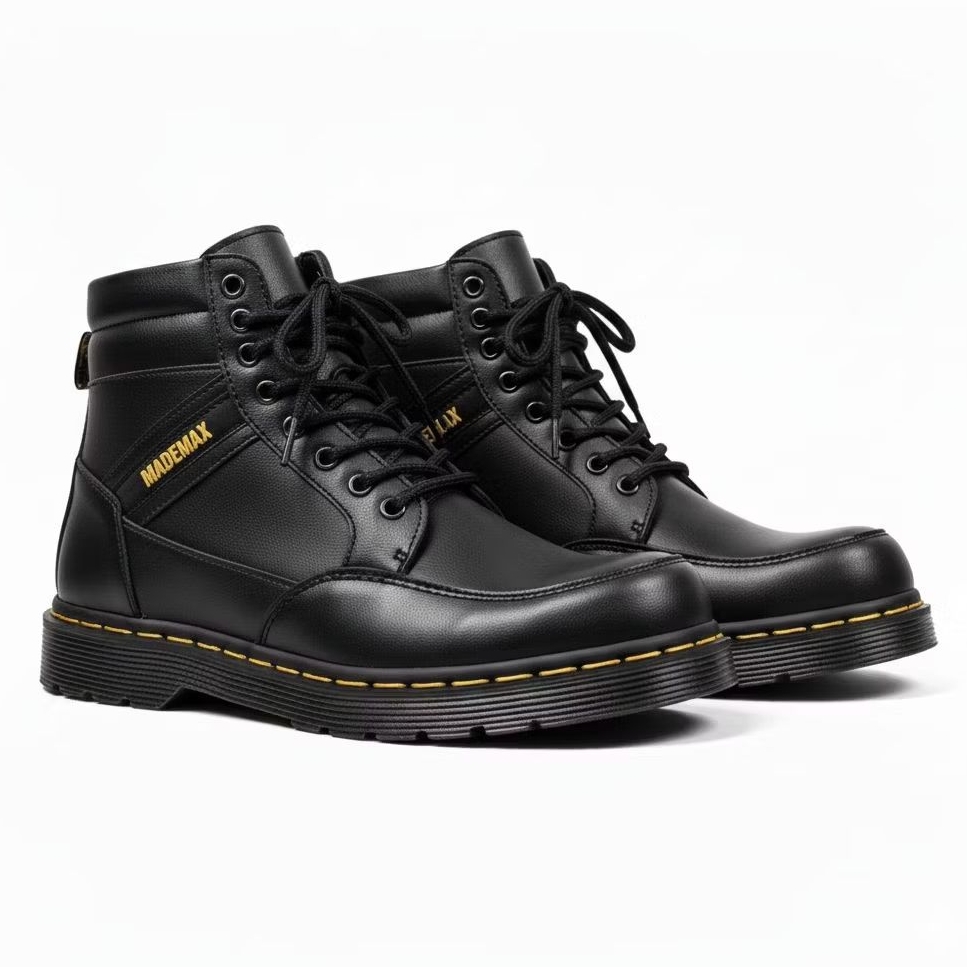 Sepatu Safety Boots Pria Ujung Besi Kerja Proyek Aktifitas Outdoor Touring Pdh Satpam Security