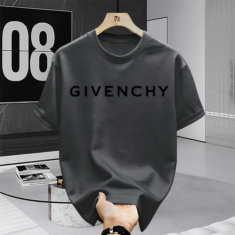 Baju Atasan Pria Givenchy Santai Nyaman Lembut Anti Kusut Motif Logo