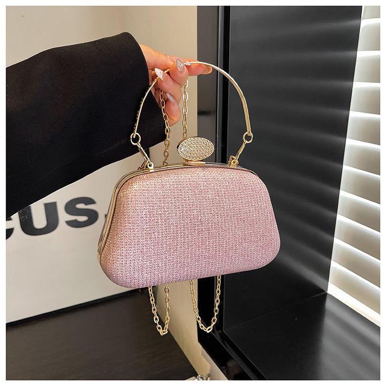 Tas Pesta Wanita Elegan GT2198 Tas Selempang Tenteng Clutch Pink Silver Black Gold Fienty Bag