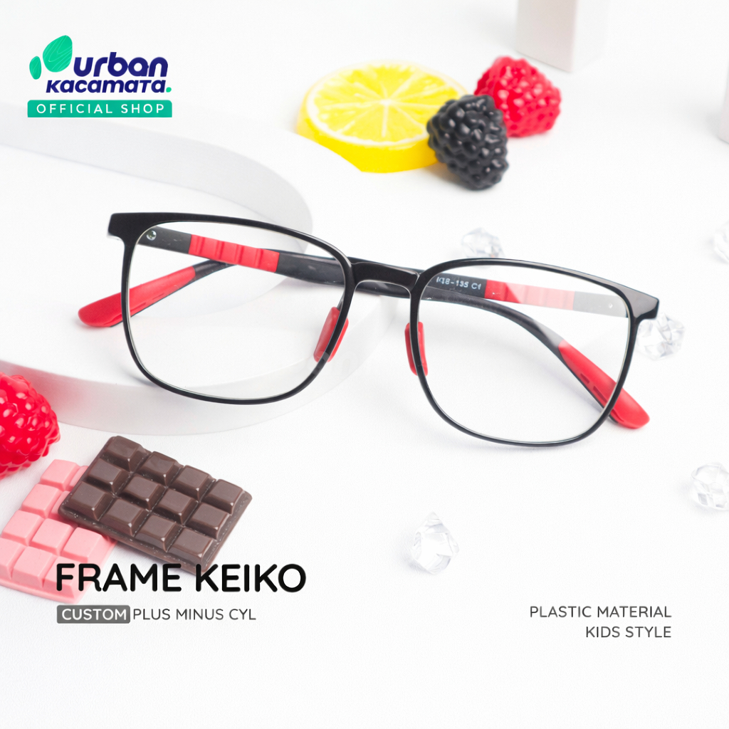 DJAVA X URBAN - Frame Keiko - Kacamata Anak Lentur Karet Anti Patah