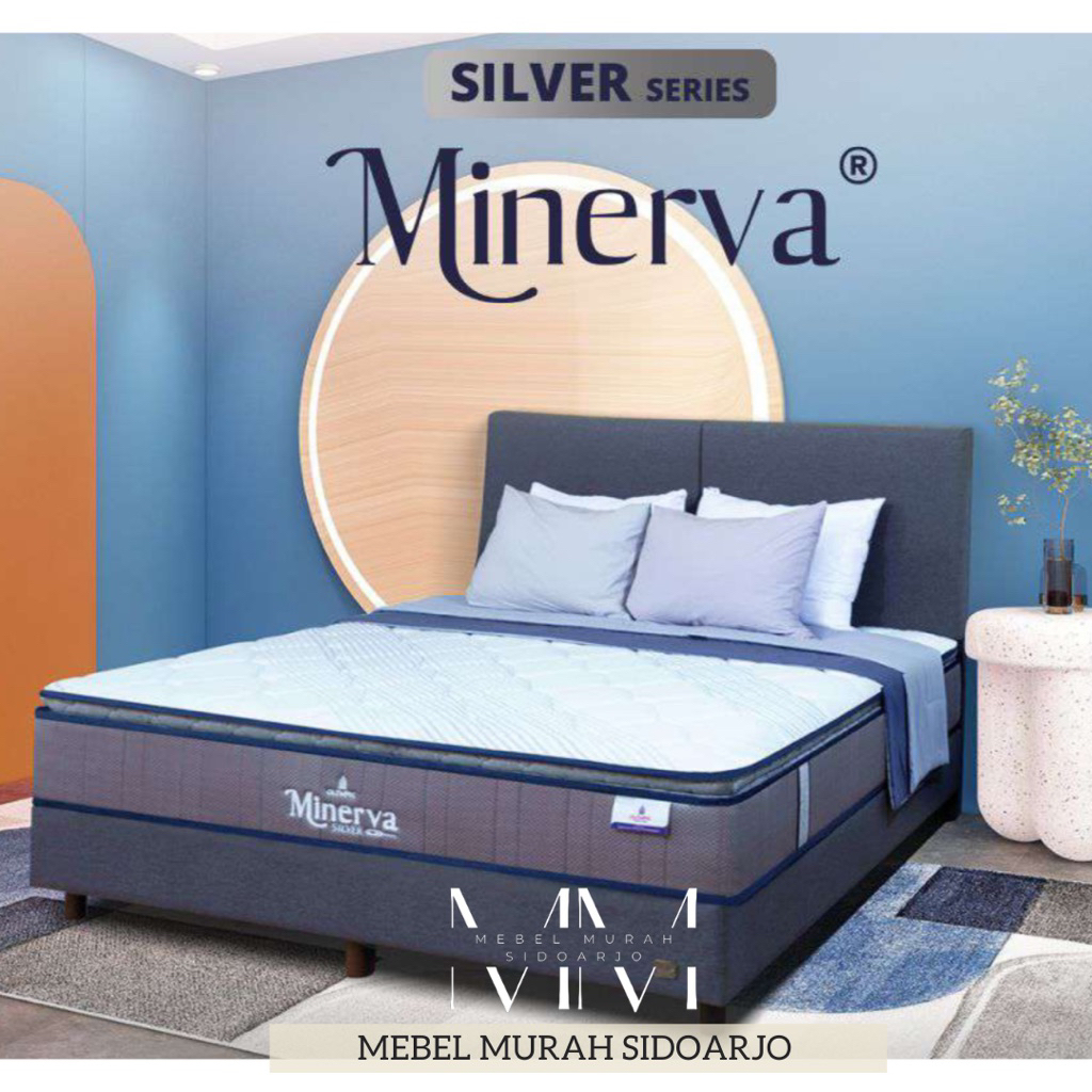 Kasur Springbed Olympic Minerva Silver Series 90x200 120x200 160x200 180x200 single size Queen size 