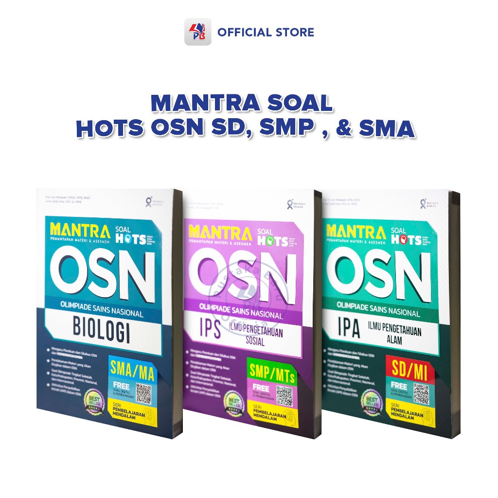 Buku OSN SD SMP SMA / Mantra Soal HOTS OSN IPS IPA Biologi SD SMP SMA / GRAMEDIA PUSTAKA UTAMA