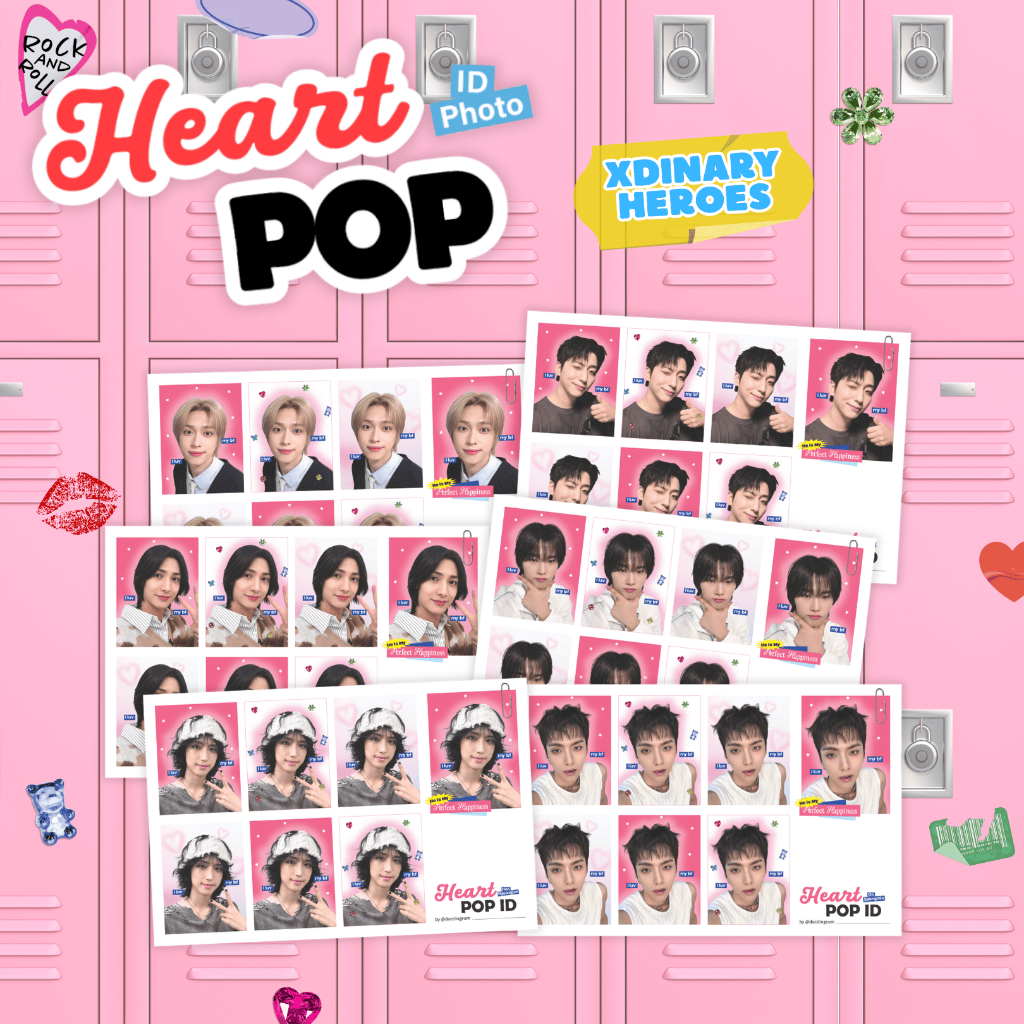 Heart Pop ID Photo Glitter - Xdinary Heroes