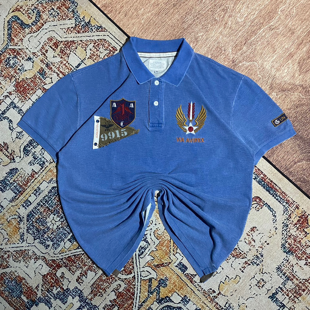 polo shirt by avirex vintage