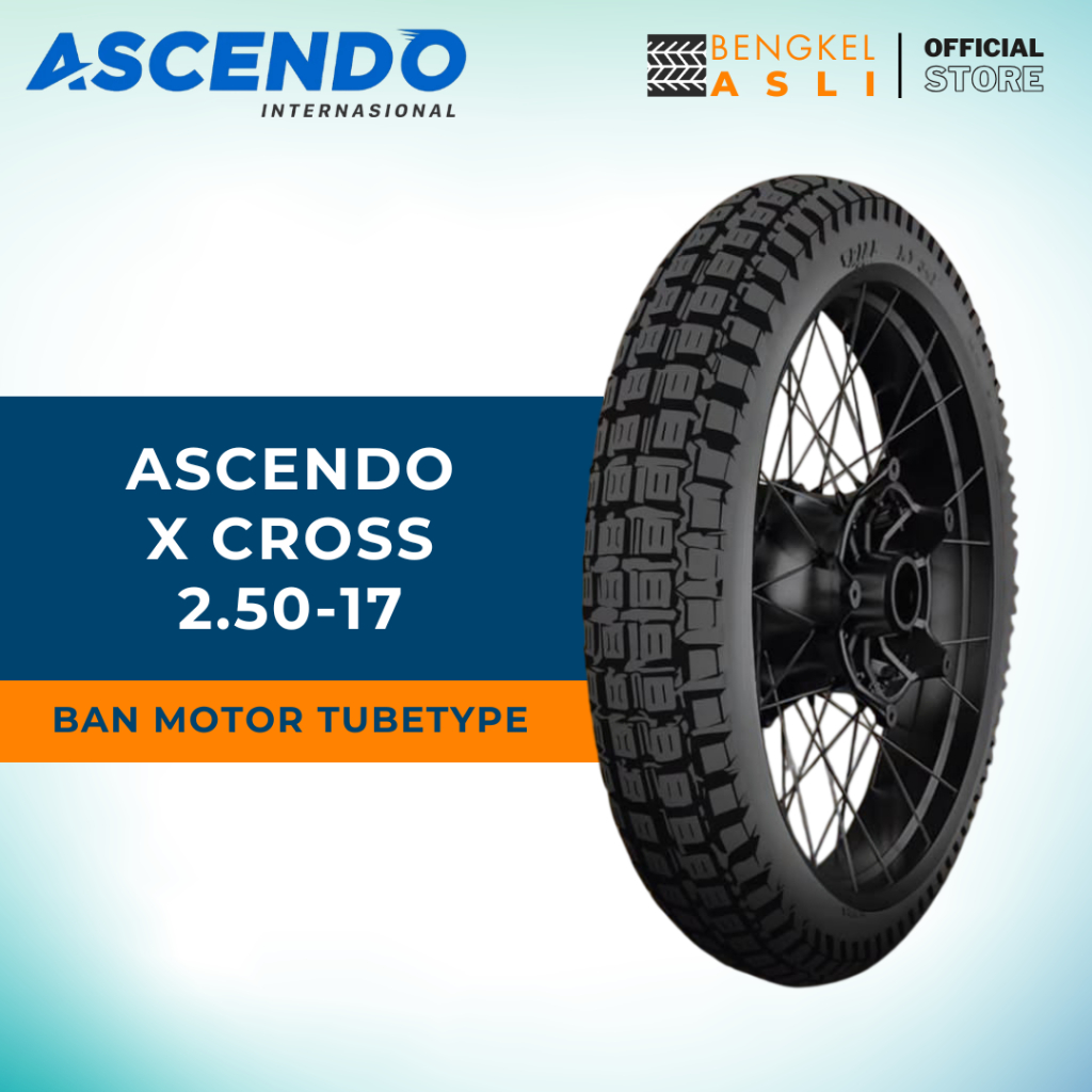 Ban Motor ASCENDO X CROSS MT341 Ring 17 2.50-17 Tubetype (TT)