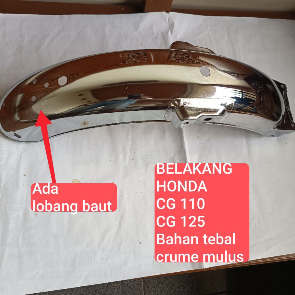 Spakbor slebor Belakang Honda CG 110 CG 125  CG110 CG 125 PNP GL 100 GL100 GL 125 CB 100 k5  ada  lo