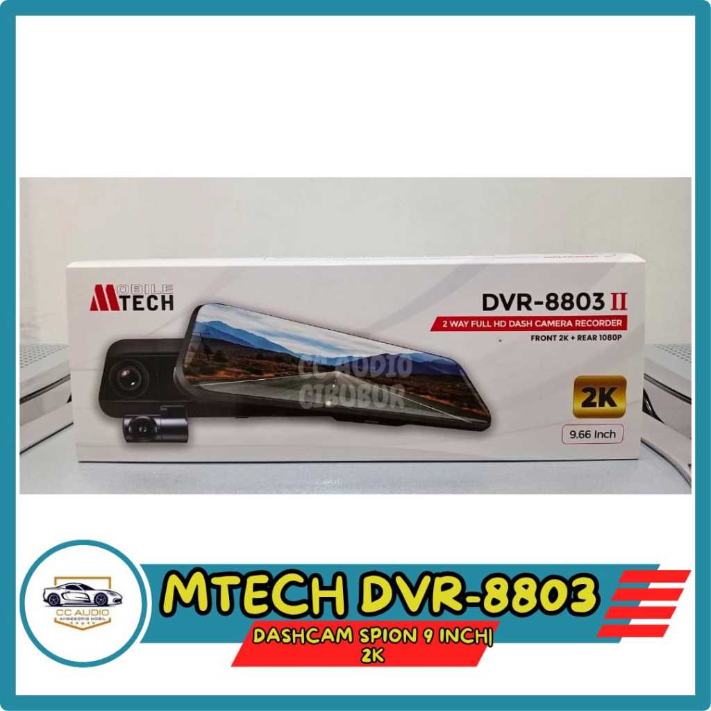 Dvr spion mtech dvr-8803 II dashcam spion mtech/mobiletech 9.66 inch 2K+support wifi free memory
