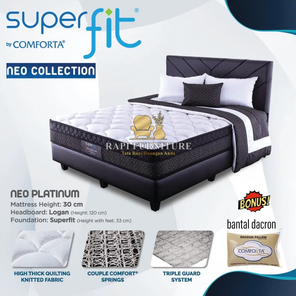 SUPERFIT NEO PLATINUM - SPRINGBED NEO PLATINUM - KASUR NEO PLATINUM BY COMFORTA