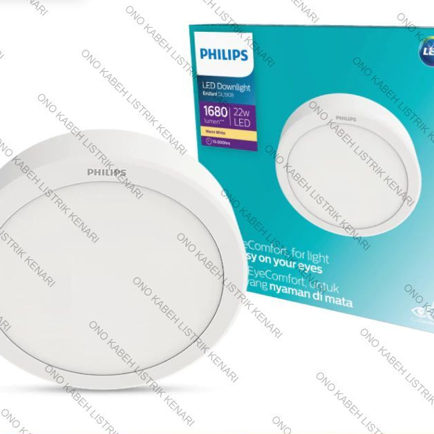 Lampu Plafon Philips 12W 17W 18W 22W 24W Watt LED Downlight Eridani DL190B Outbow