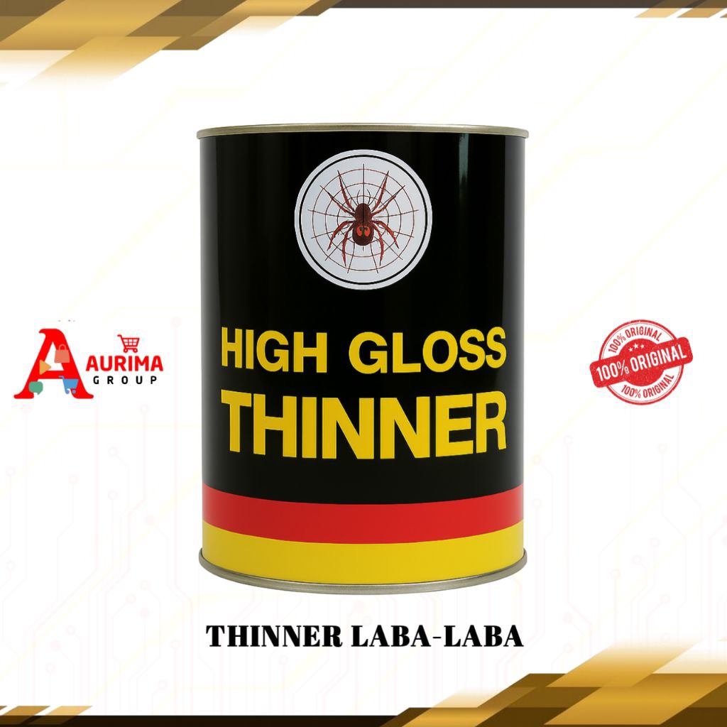 THINNER LABA LABA HITAM HIGH GLOSS 1LITER - THINNER CAT PU CAT DUCO BERKUALITAS ORIGINAL