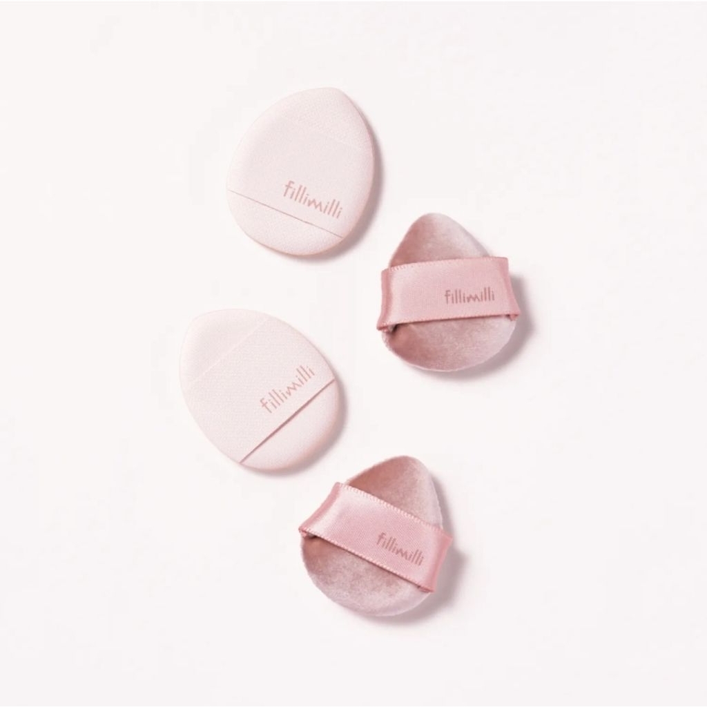 [Ready stock] Fillimilli Mini Tapping & Blush Puff Set (4p) + Case Make up Sponge Aplikator