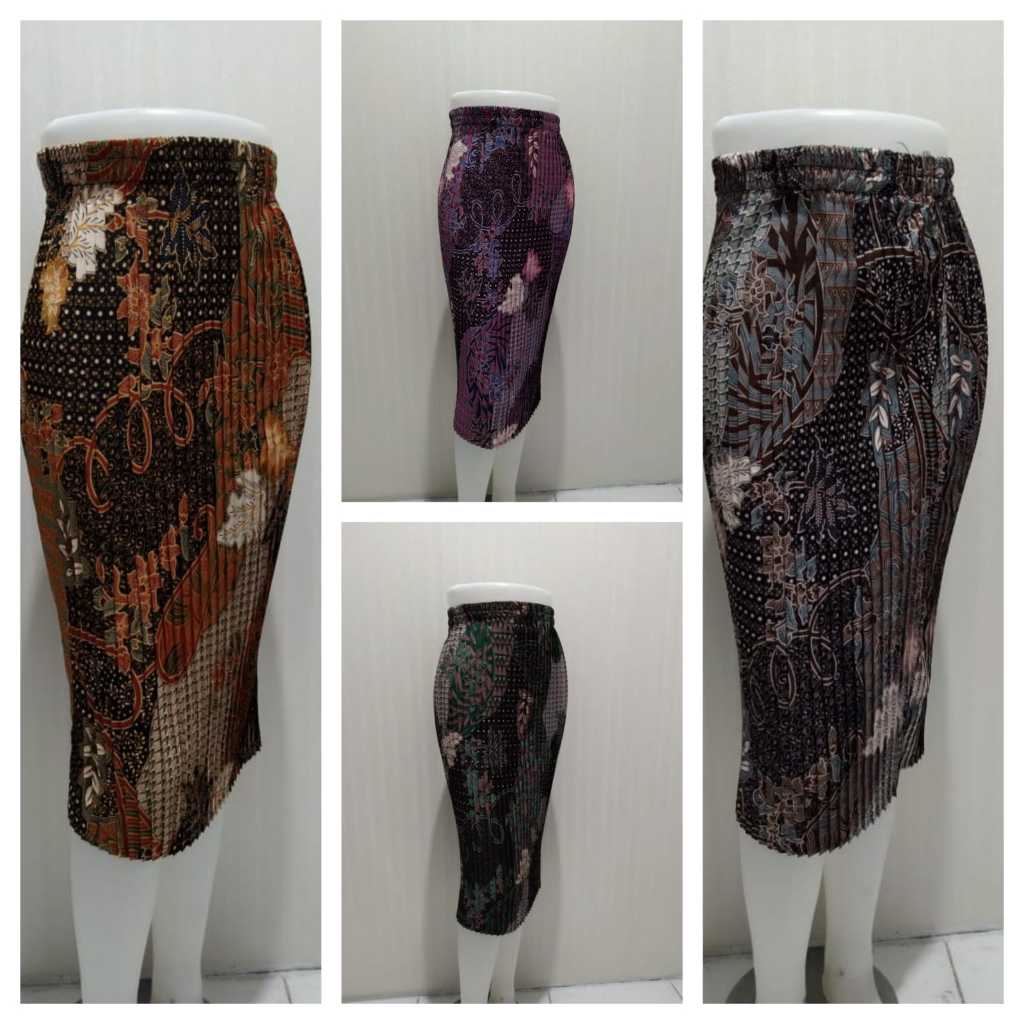 BAWAHAN KEBAYA ROK PLISKET BATIK 7/8