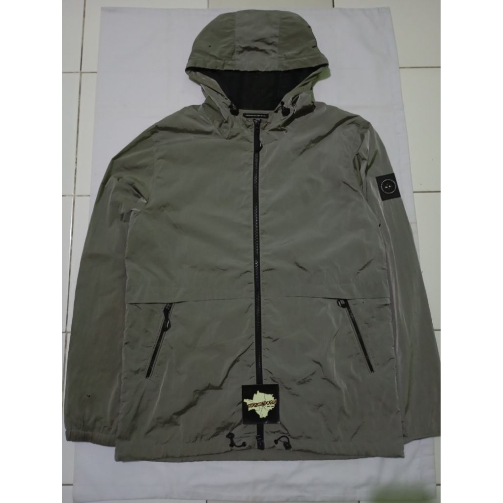 Zip Hoodie Marshall Artist liquid nylon silver