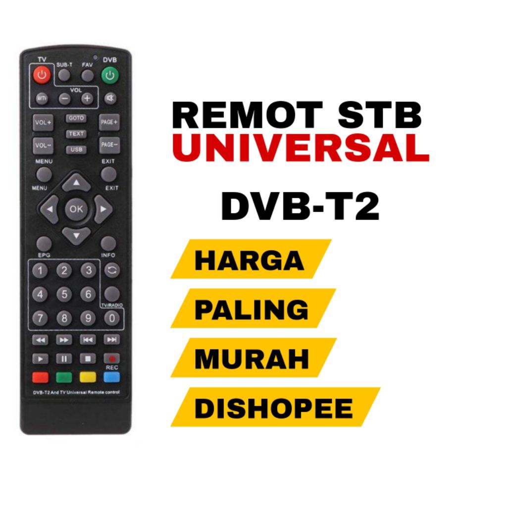 Remote Set Top Box DVB-T2 Remot STB WELHOME Remote LUBY 01/ Remote LUBY 02 /Remote LUBY 03