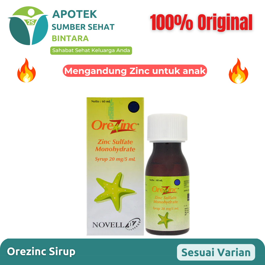Orezinc Sirup | Zinc Vitamin Anak
