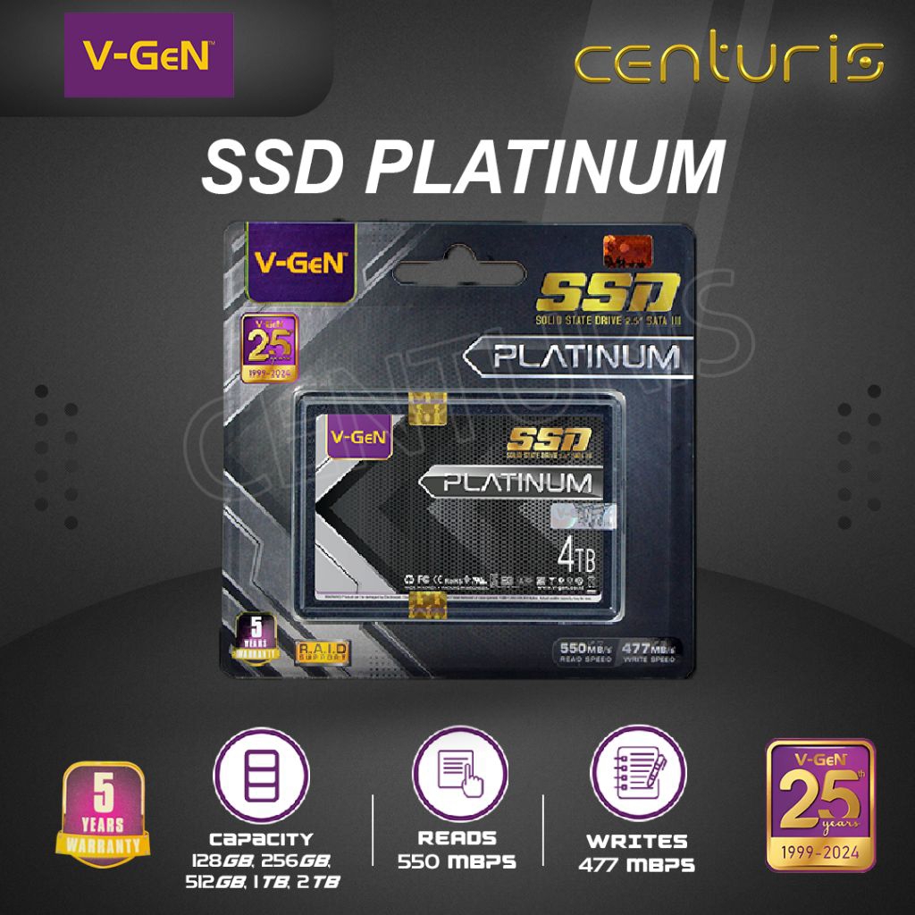 SSD Platinum V-GeN SATA 3 128GB, 256GB, 512GB