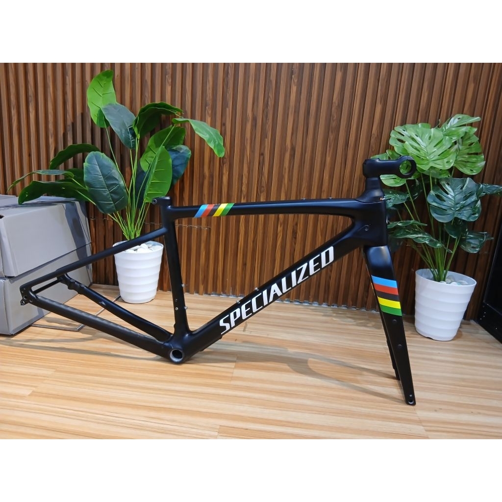FRAMESET SPECIALIZED DIVERGE BASE CARBON SIZE 52 ORIGINAL REPAINT PREMIUM UCI WORLD CHAMPIONS