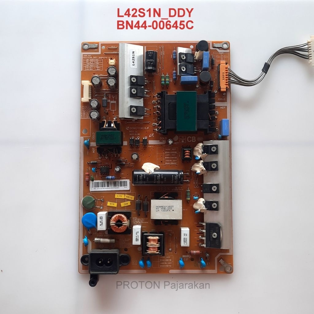 PSU LED TV Samsung UA40F5105 UA40F5105AR Mesin Power Supply LCD L42SF DDY L42S1N DDY BN44-00645C Reg