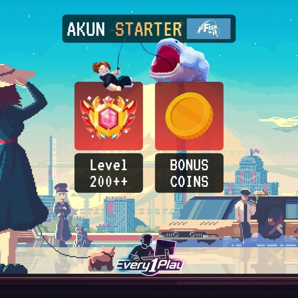 Akun Fish It Level 200+ - Akun Roblox Murah Starter