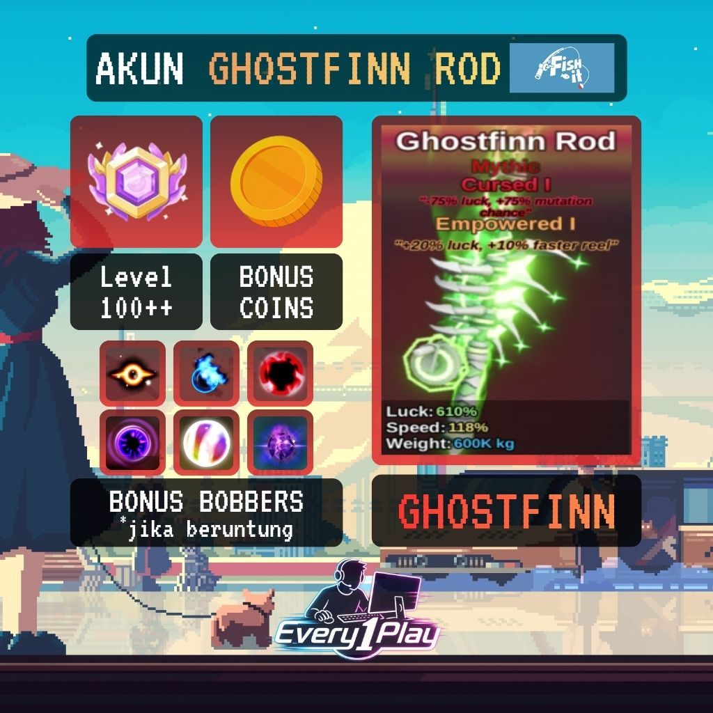 Akun Fish It Ghostfinn Rod - Akun Roblox Fish It