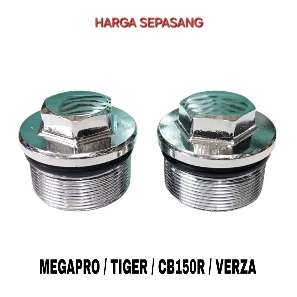 Baut Tutup Shock Depan Megapro Tiger CB150R Verza Model Krom