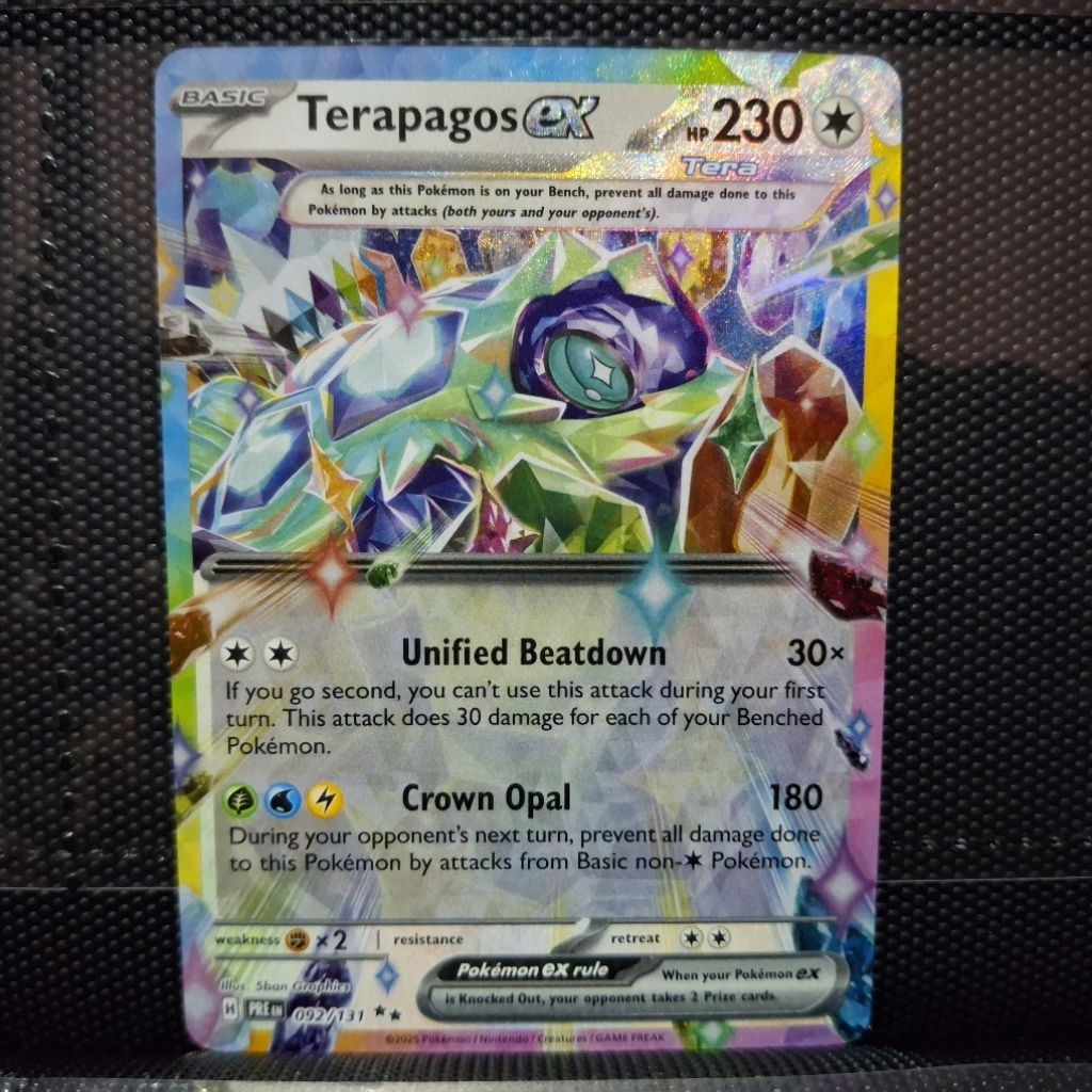 KARTU POKEMON TCG ENGLISH TERAPAGOS EX ORIGINAL