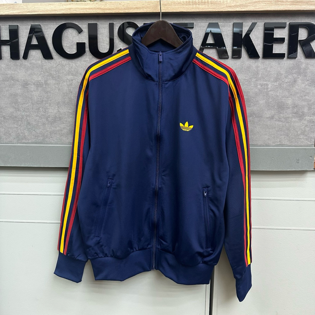 ADIDAS TRACKTOP FIREBIRD [DARK BLUE/CREW YELLOW/RED] #KD3847 HAGUSNEAKER GARANSI 100% ORGINAL