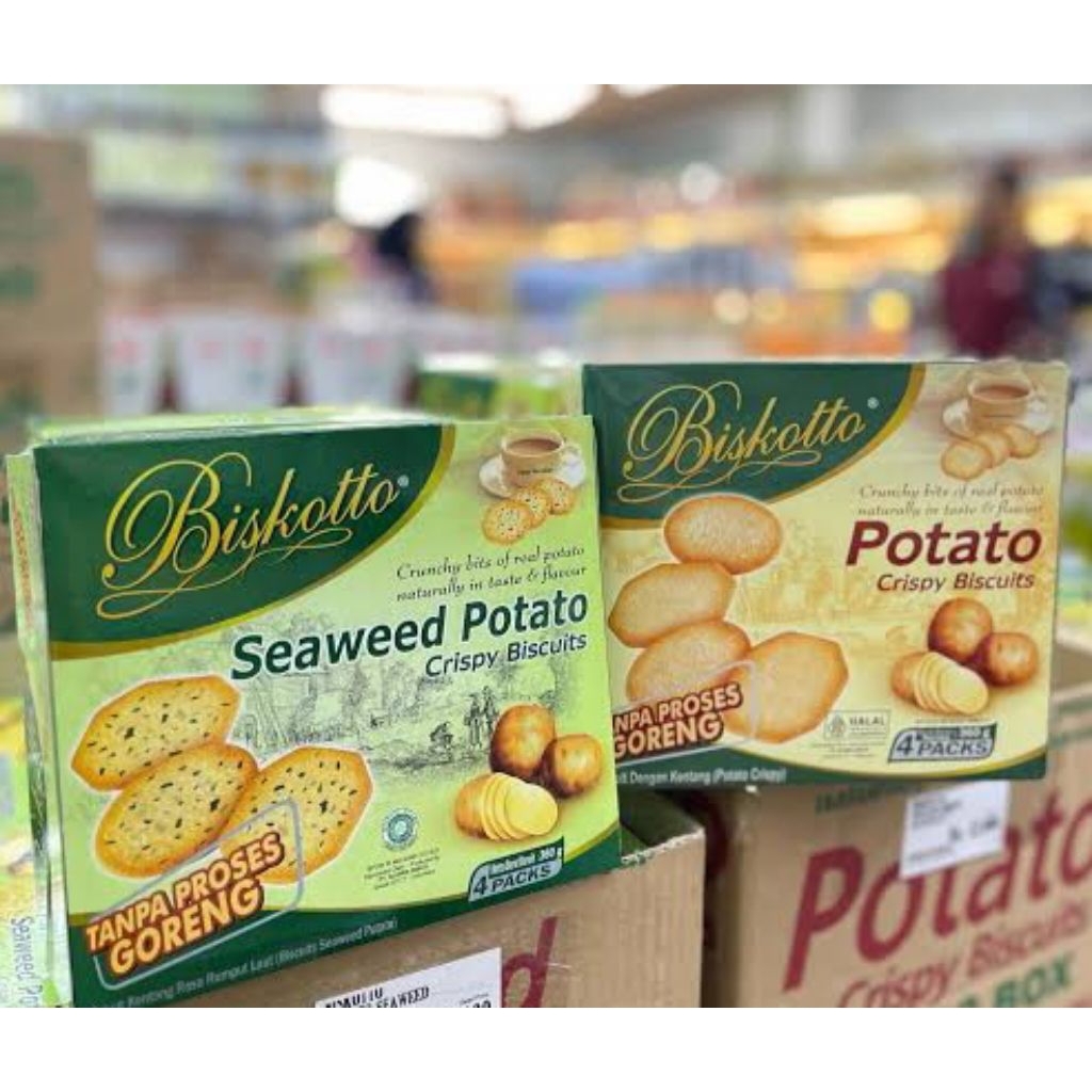 Biskotto potato/seaweed crispy biscuit 360 gr ECER PER-PCS