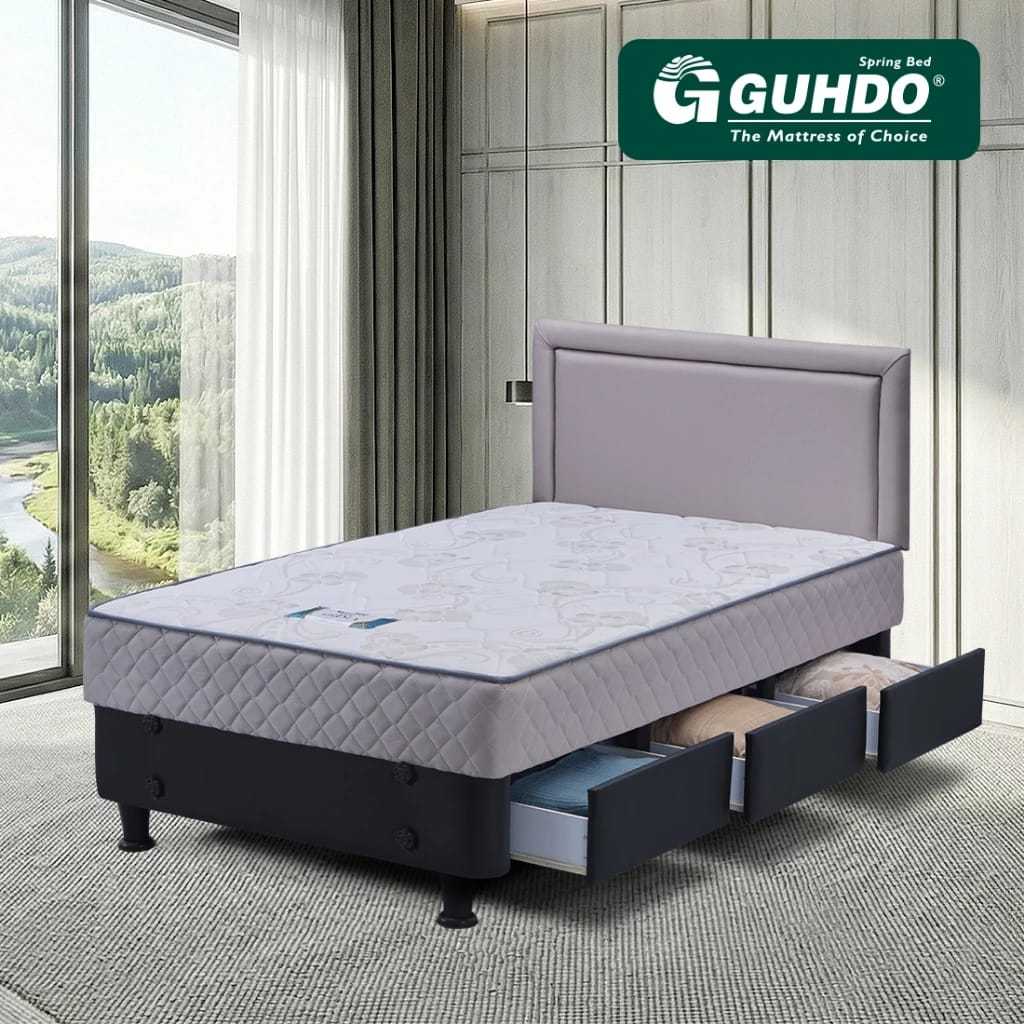 GUHDO Kasur springbed Drawer 3 Laci Full set Prospine