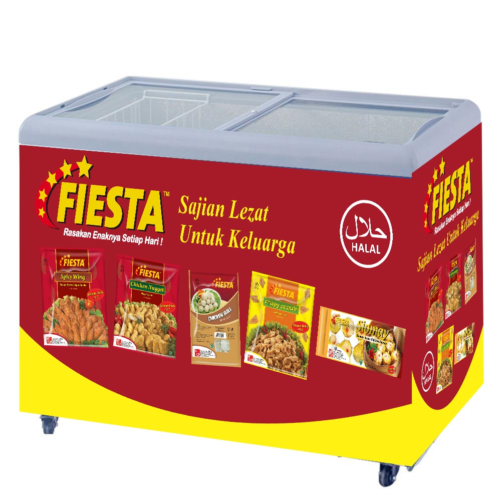 Stiker Freezer Kulkas frozen food Fiesta