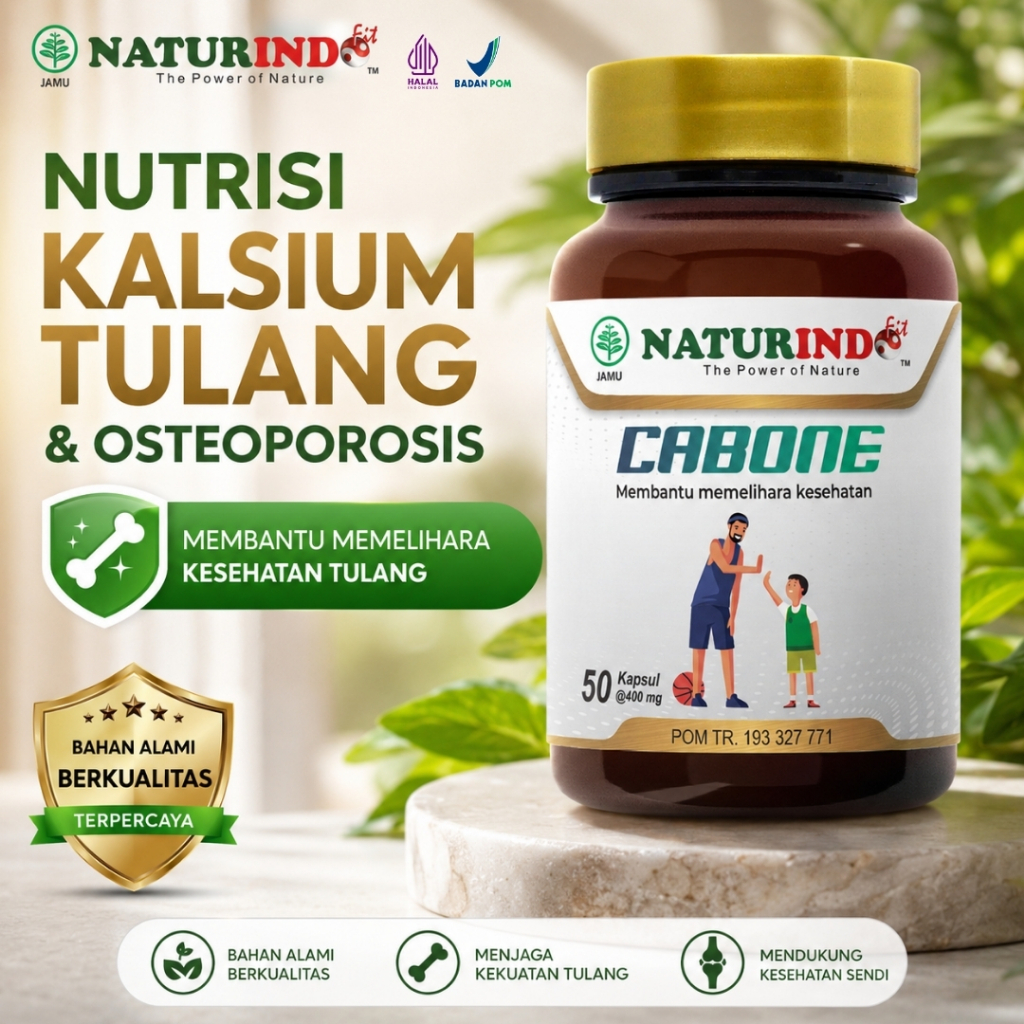 Nutrisi Kalsium Tulang Osteoporosis Cabone Naturindo