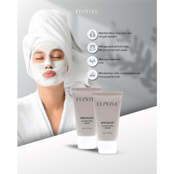 Elysyle Clarifying Mask pengganti Jafra Mud Mask