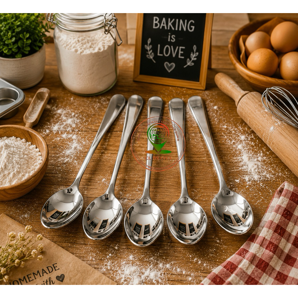 24pcs Sendok Hotel Makan Tebal Stainless Steel / sendok caffe / Sendok hotel