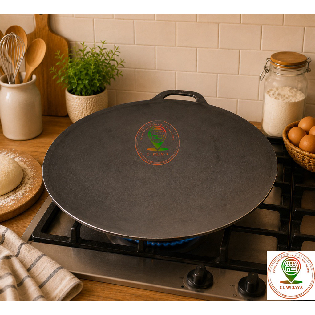 Gratis Ongkir - Wajan Martabak Telor 50cm Jumbo Besi Baja Anti lengket